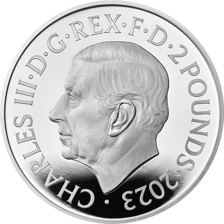 Back of the Silver Britannia 1 oz PF - 2023