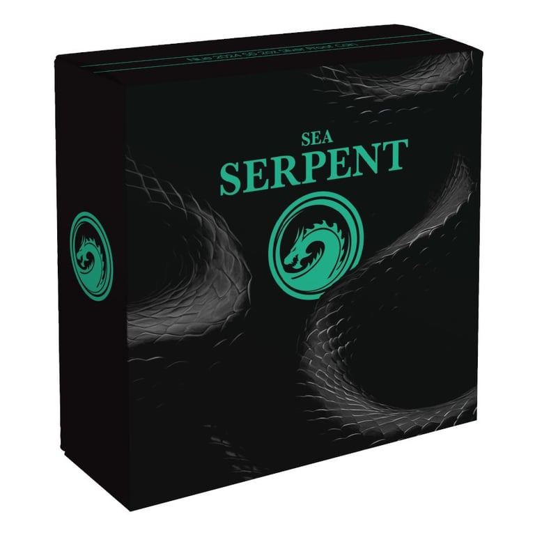 Original coin case of the Silver Mythical Creatures - The Sea Serpent 2 oz PF - 2024