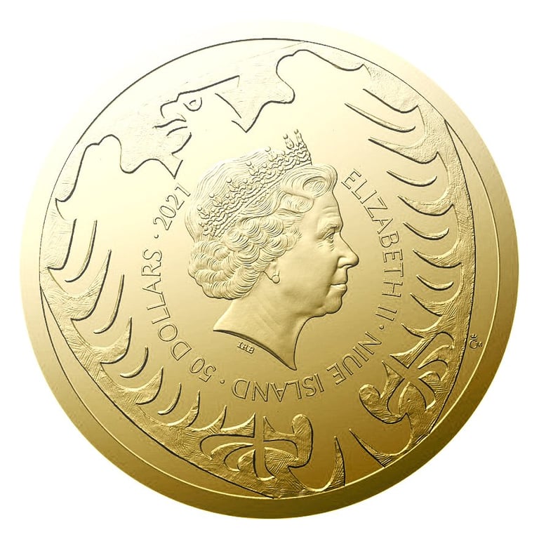 Back of the Gold Czech Lion 1 oz - 2021