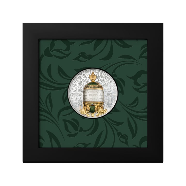 Coin Case of Silver Fabergé - Trans Siberian Railway 2 oz PF - High Relief 2027