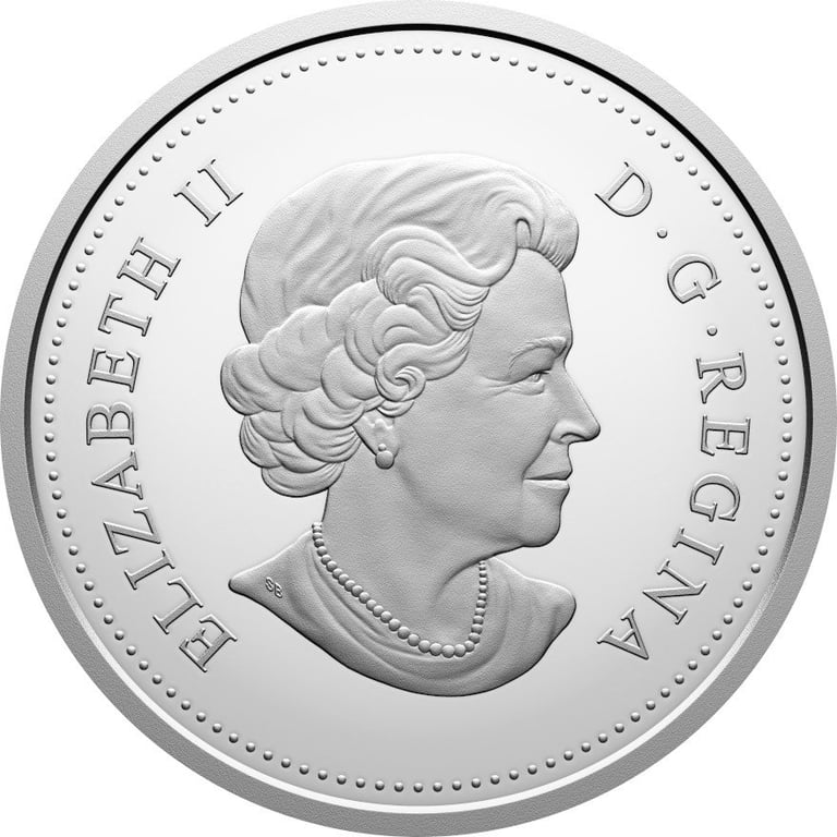 Back of Silver QEII 100 Anniv. Proof 2026 