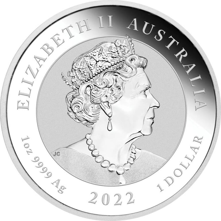 Back of the Silver Quokka 1 oz - 2022