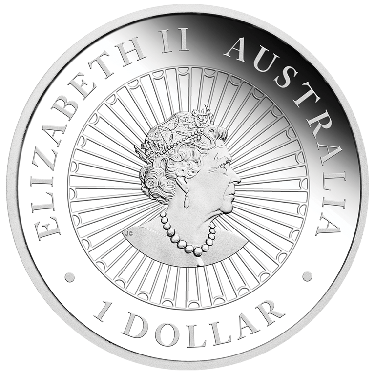 Back of the Silver Opal Series 1 oz PF - Year of the Ox 2021
