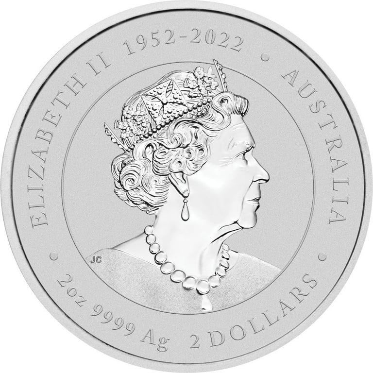 Back of the Silver Lunar III 2 oz - Dragon 2024