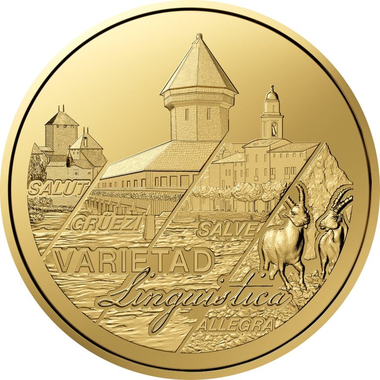 Front of the Gold ""Swiss Linguistic Diversity"" - PF