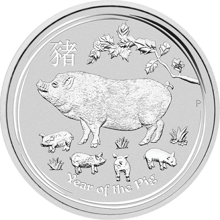 Front of the Silver Lunar III 1/2 oz - Mouse - differential taxed