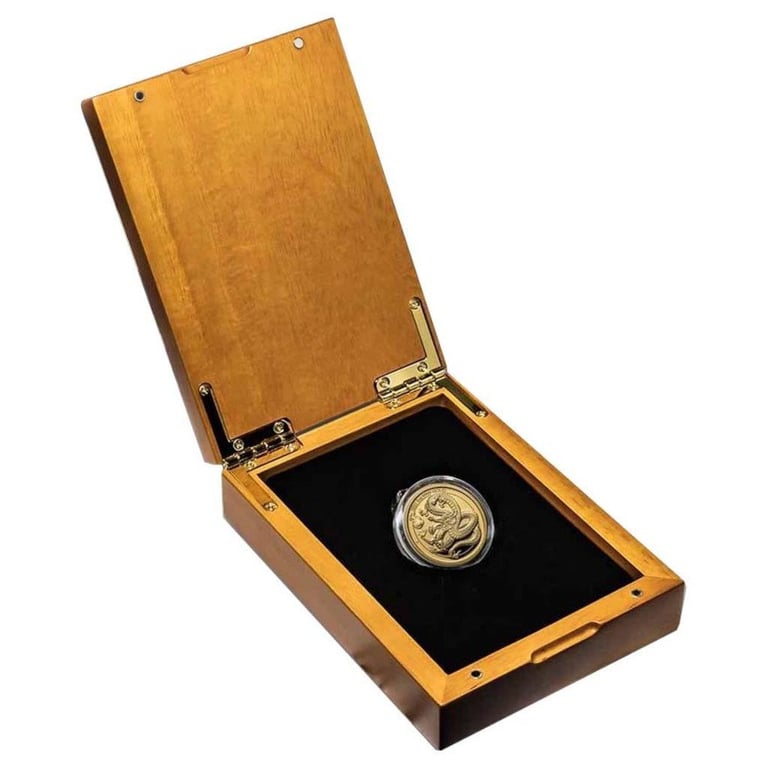  Gold Dragon - Chinese Mythical Creatures - 1 oz PF 2021 in the original coin case