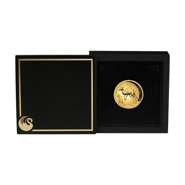 Gold Kangaroo 1 oz PF - High Relief 2024 in the original coin case