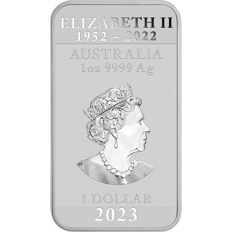 Back of the Silver Dragon Rectangle 1 oz - 2023