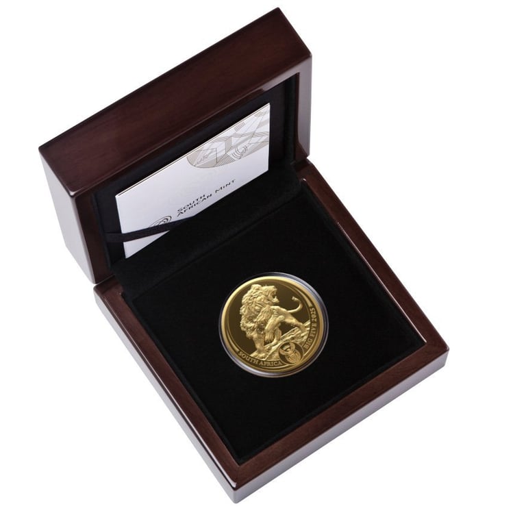 Gold Lion 1 oz PF - Big Five Series III - 2025 in the original coin case
