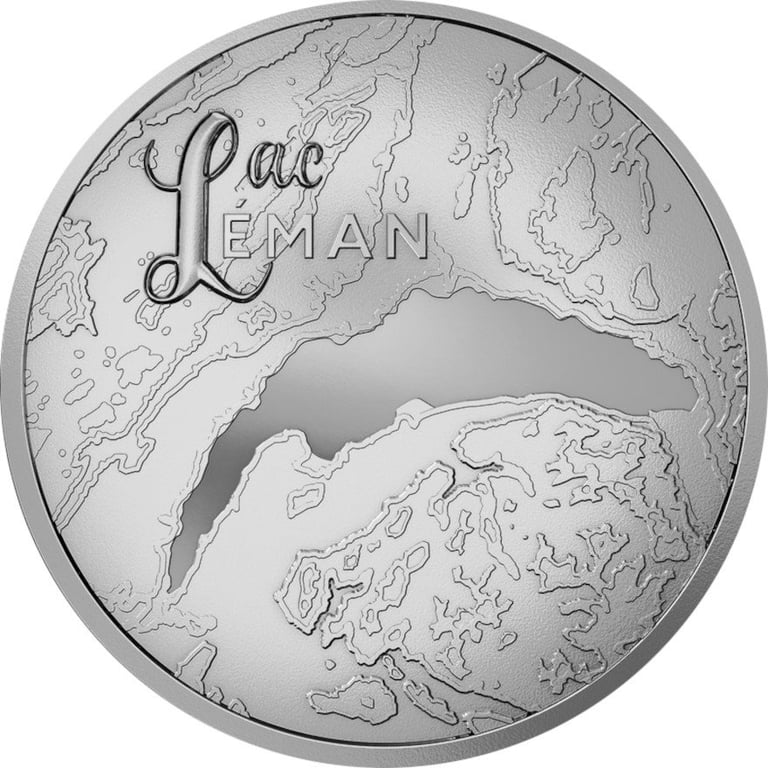 Front of Silver Swiss Lakes 20 g – Lake Geneva 2026