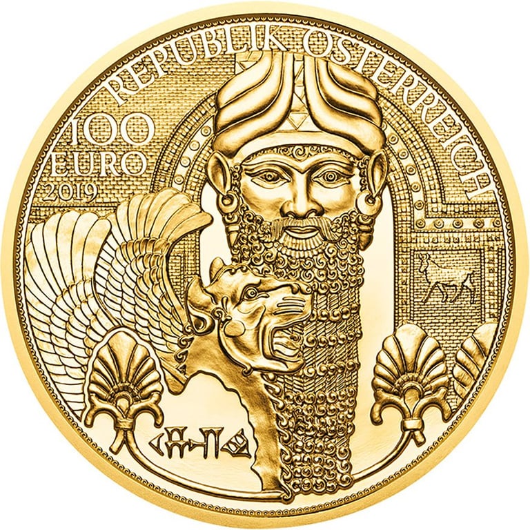 Front of the Gold Magic of Gold 1/2 oz PF - The Gold of Mesopotamia