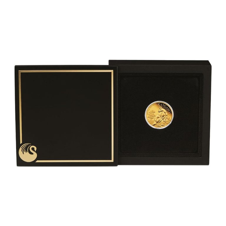 Gold Kangaroo 1/4 oz PF - 2023 in the original coin case