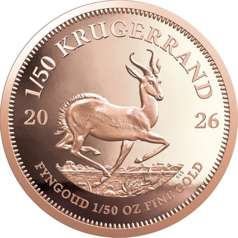 Front of the Gold Krugerrand PF 2026