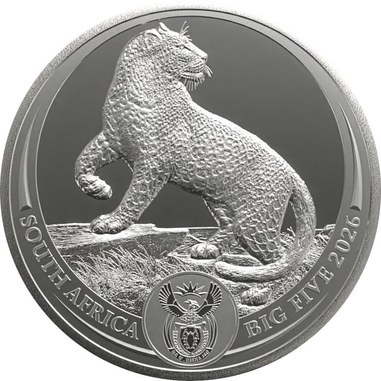 Front of Silver Leopard in Blister - 2026