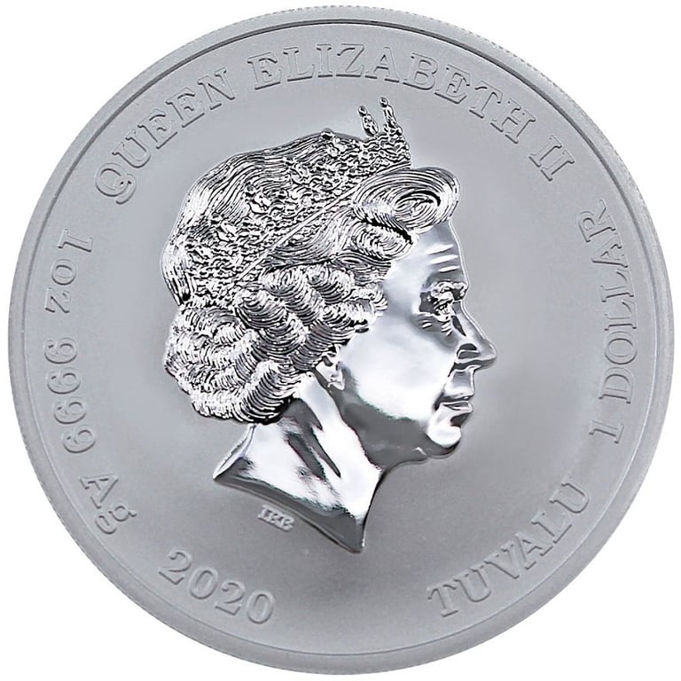 Back of the Silver 1 oz - Gods of Olympus - Zeus 2020