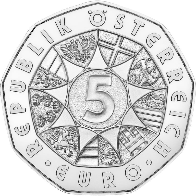 Back of the Silver World Champion 5 EUR SU AUT - 2024