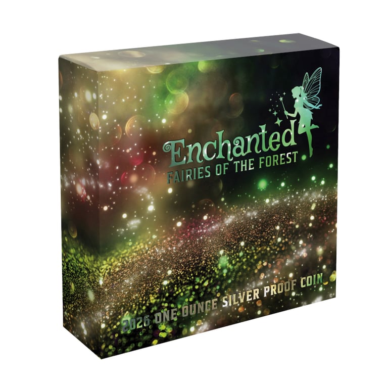 Box of Silver Forest Fairies 1 oz Proof – Colorized 2026