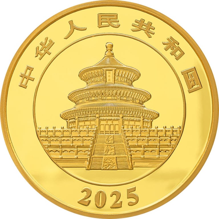 Back of the Gold China Panda 150 g PF - Iridescent 2025