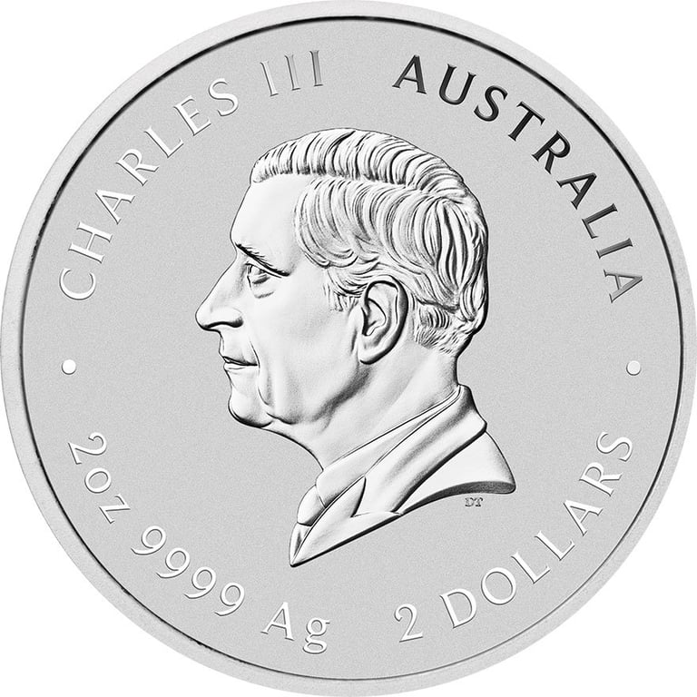Back of the Silver Lunar III 2 oz - Snake 2025