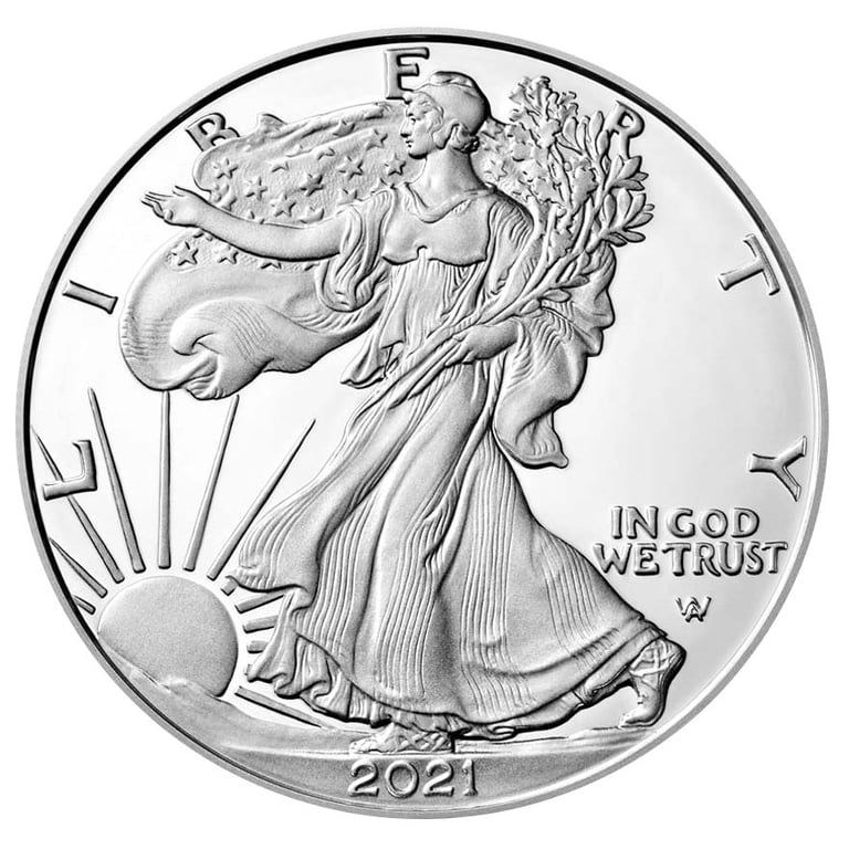 Back of the Silver American Eagle 1 oz