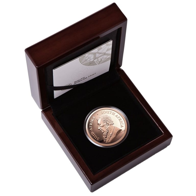 Gold Krugerrand 2 oz PF - 2021 in the original coin case