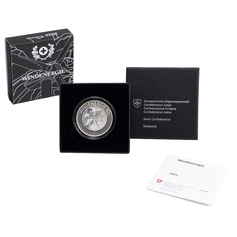 Silver Wind Energy 20 g - fluorescent in the original coin case