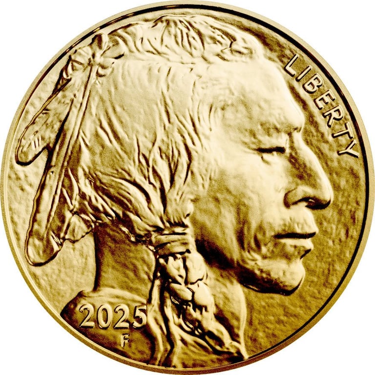 Back of the Gold American Buffalo 1 oz - 2025