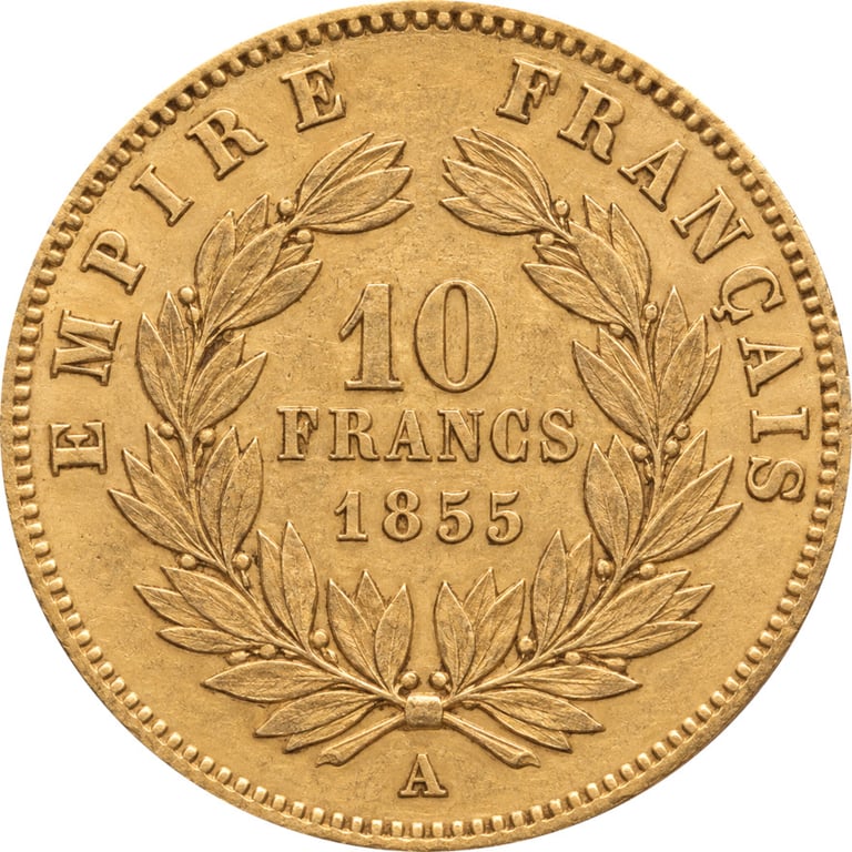Back of Gold 10 Francs