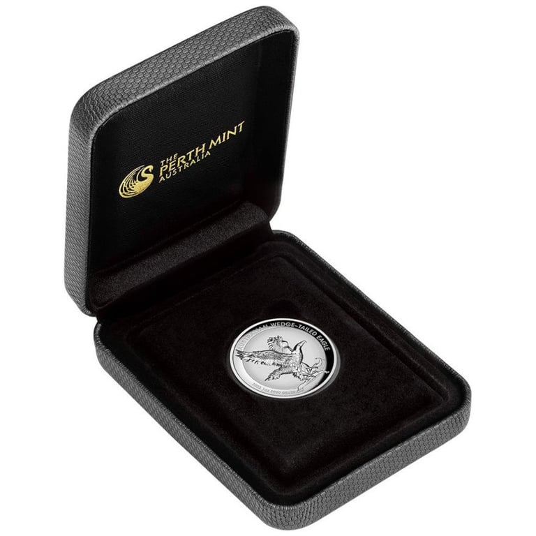 Silver Wedge Tailed Eagle 1 oz PF - High Relief 2023 in the original coin case