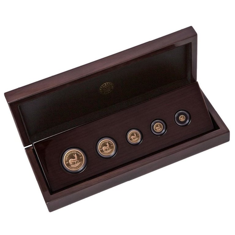 Front of the Gold Krugerrand - 5 Coin - Prestige Set PF 2023