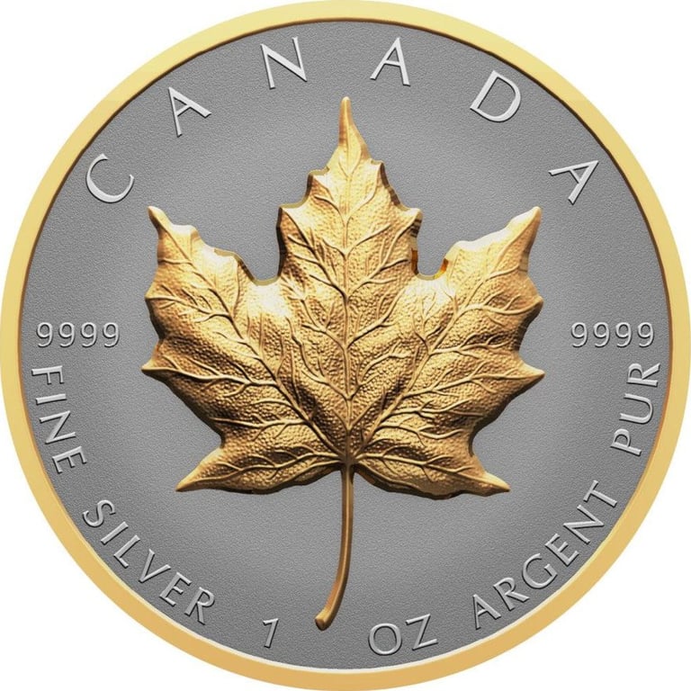 Front of the Silber Maple Leaf 1 oz RP - Ultra High Relief 2023