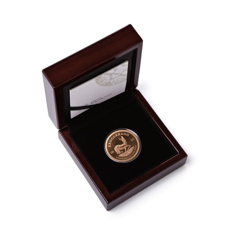 Gold Krugerrand 1 oz PF - 2025 in the original coin case