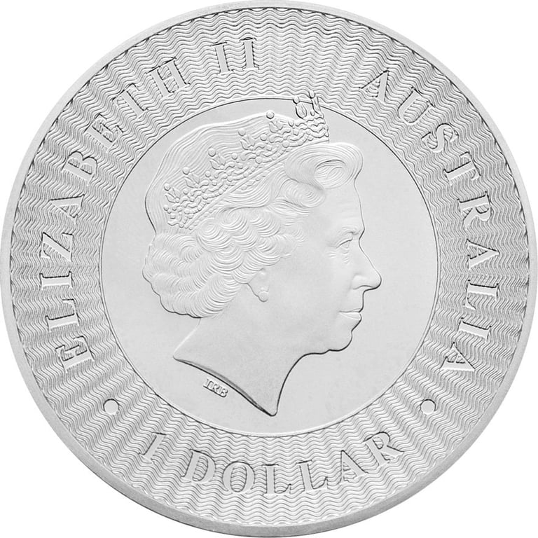 Back of the Silver kangaroo 1 oz