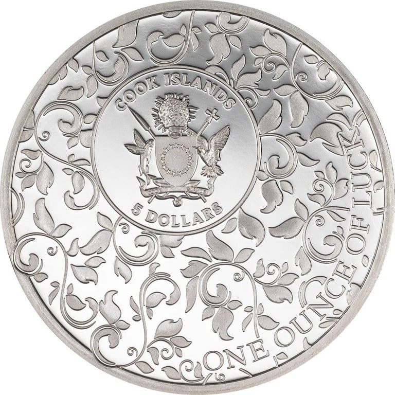 Back of the Silver cloverleaf 1 oz PF - 2026