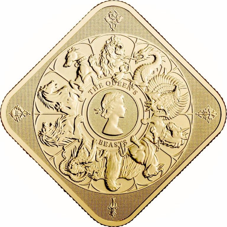 Front of the Queen's Beasts 1 oz - The Royal Mint