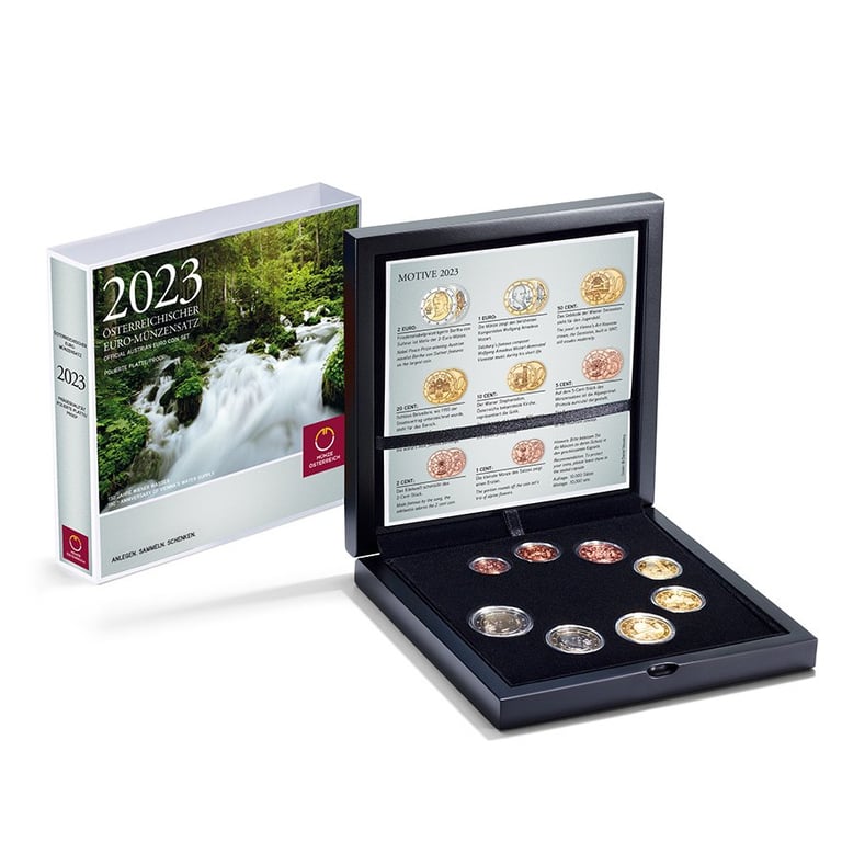 Copper Euro-Coin-Set PF AUT - 2023