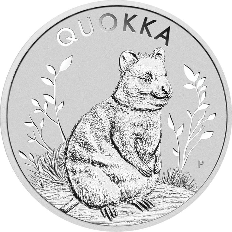 Front of the Silver Quokka 1 oz - 2023