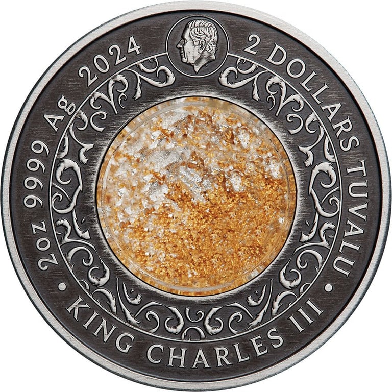 Back of the Silver Alicanto 2 oz - Antique Finish 2024