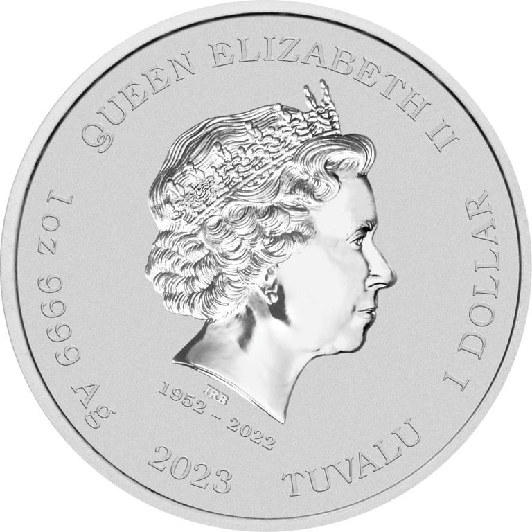 Back of the Silver James Bond 007 - 1 oz - Casino Royale