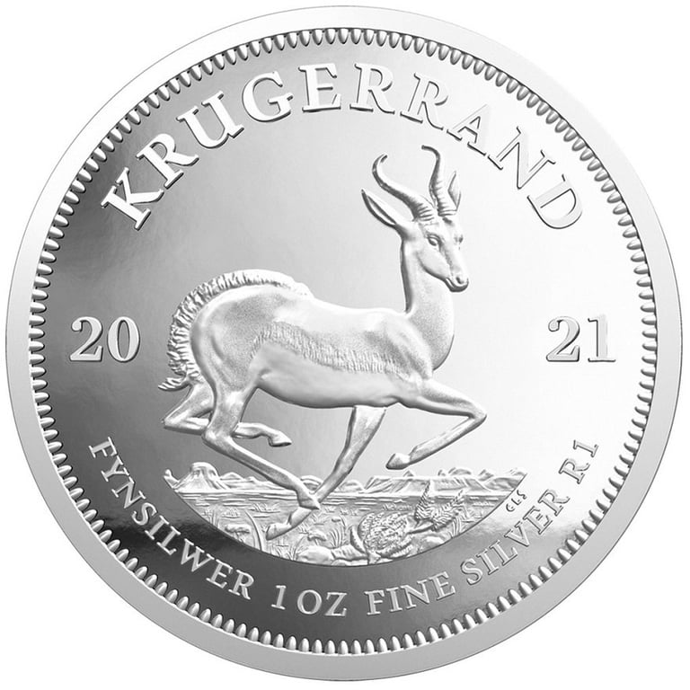 Front of the Silver Krugerrand 1 oz PF - 2021