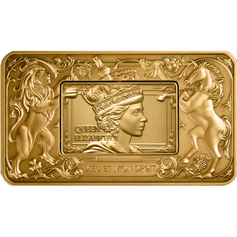 Back of Silver Elizabeth & Charles 2 oz – Rotating Antique Finish 2026