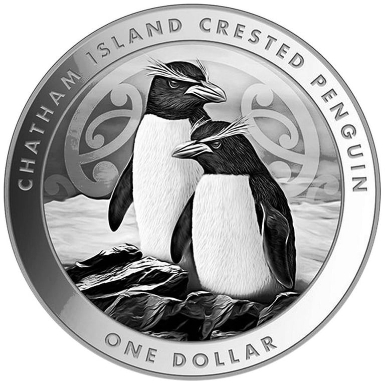 Front of the Silver Crested Penguin 1 oz