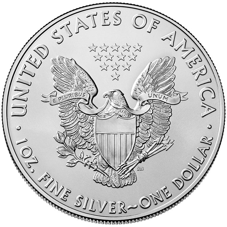 Front of the Silver American Eagle 1 oz
