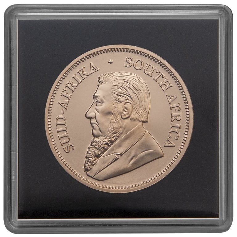 Coin capsule ""Squapsule"" 30 mm with the Gold Krugerrand