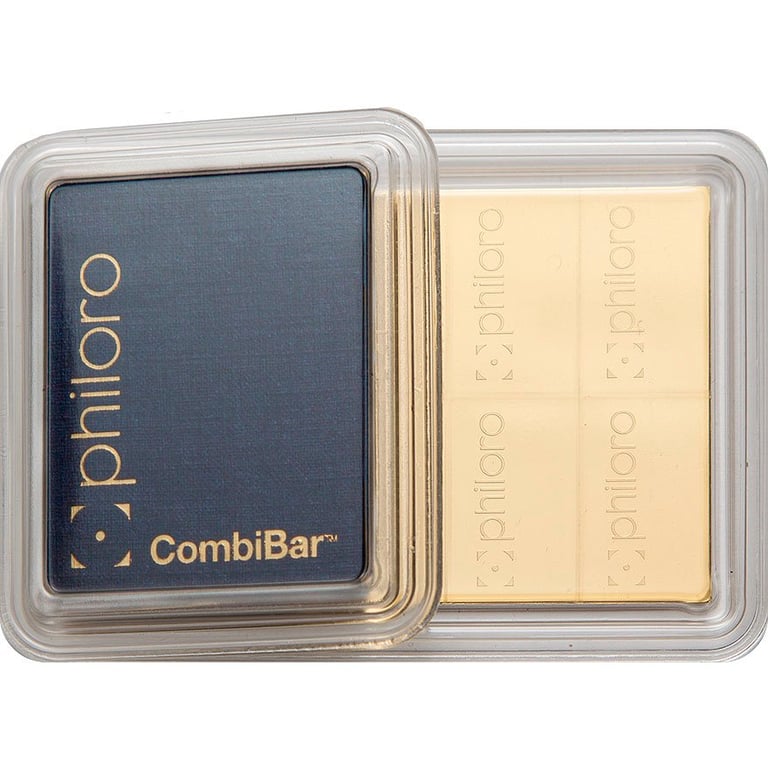 Back of the Gold CombiBar® 1 oz - philoro