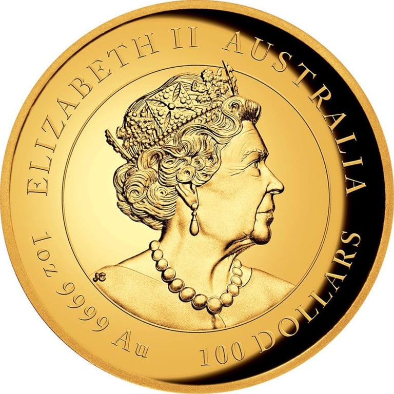 Back of the Gold Lunar III 1 oz Rabbit PF - High Relief 2023