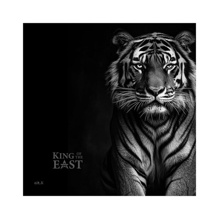 Original coin case of the Silver King of the East - Tiger 3 oz PF- Ultra High Relief