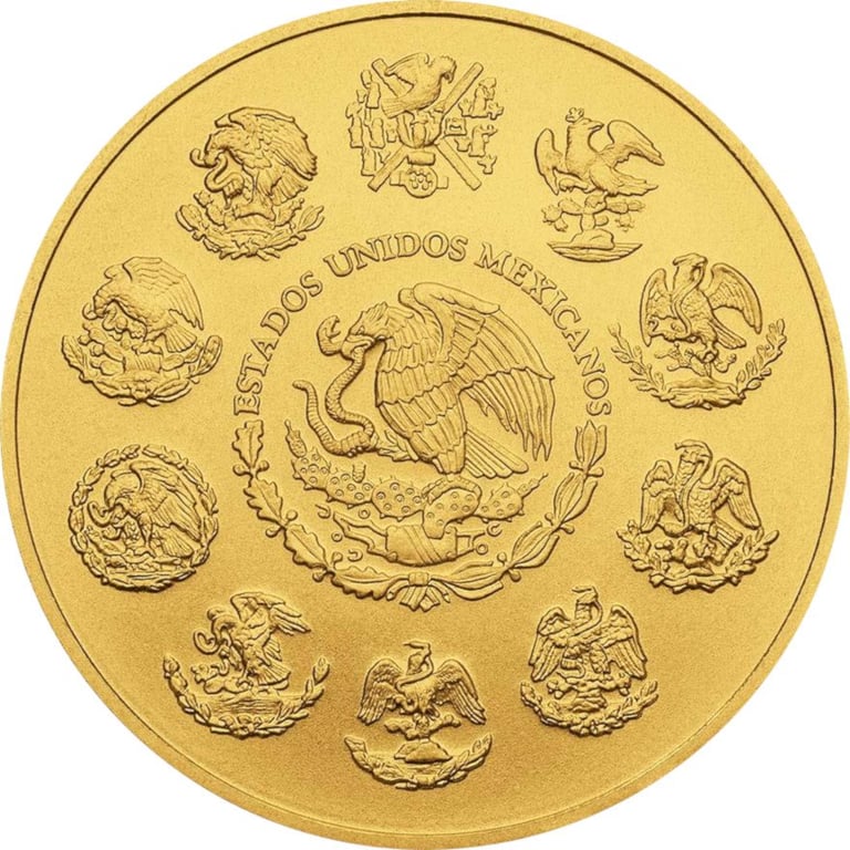 Back of the Gold Mexico Libertad 1/2 oz RP - 2022