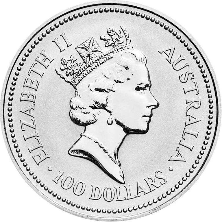 Back of the Platinum Koala 1 oz 